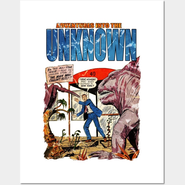 Adventures Into The Unknown - Comic Book Cover Wall Art by The Blue Box